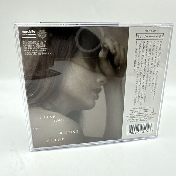 Taylor Swift SIGNED CD The Tortured Poets Department Autographed The Manuscript! - Picture 6 of 6